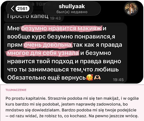 Opinia uczennicy